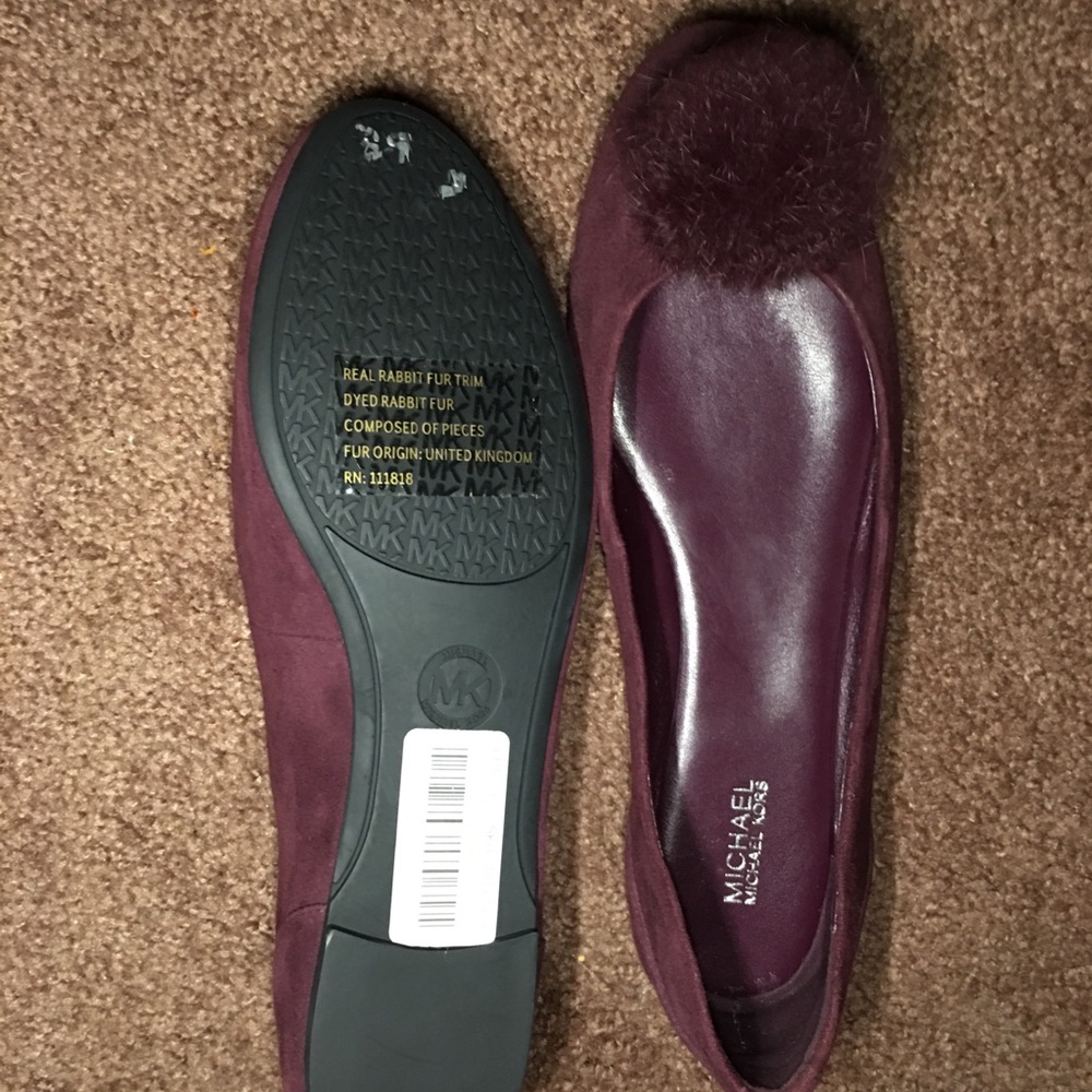 Michael Kors Rabbit Fur Flats